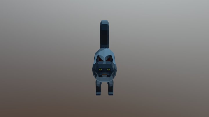blue cat 3D Model