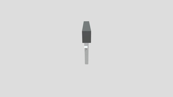 Low Poly Pistol 3D Model