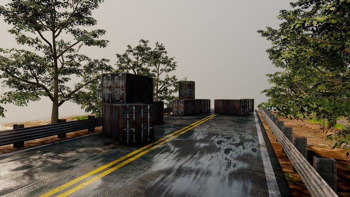 Countryside Scene Free 3D Model