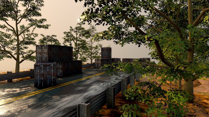 Countryside Scene Free 3D Model