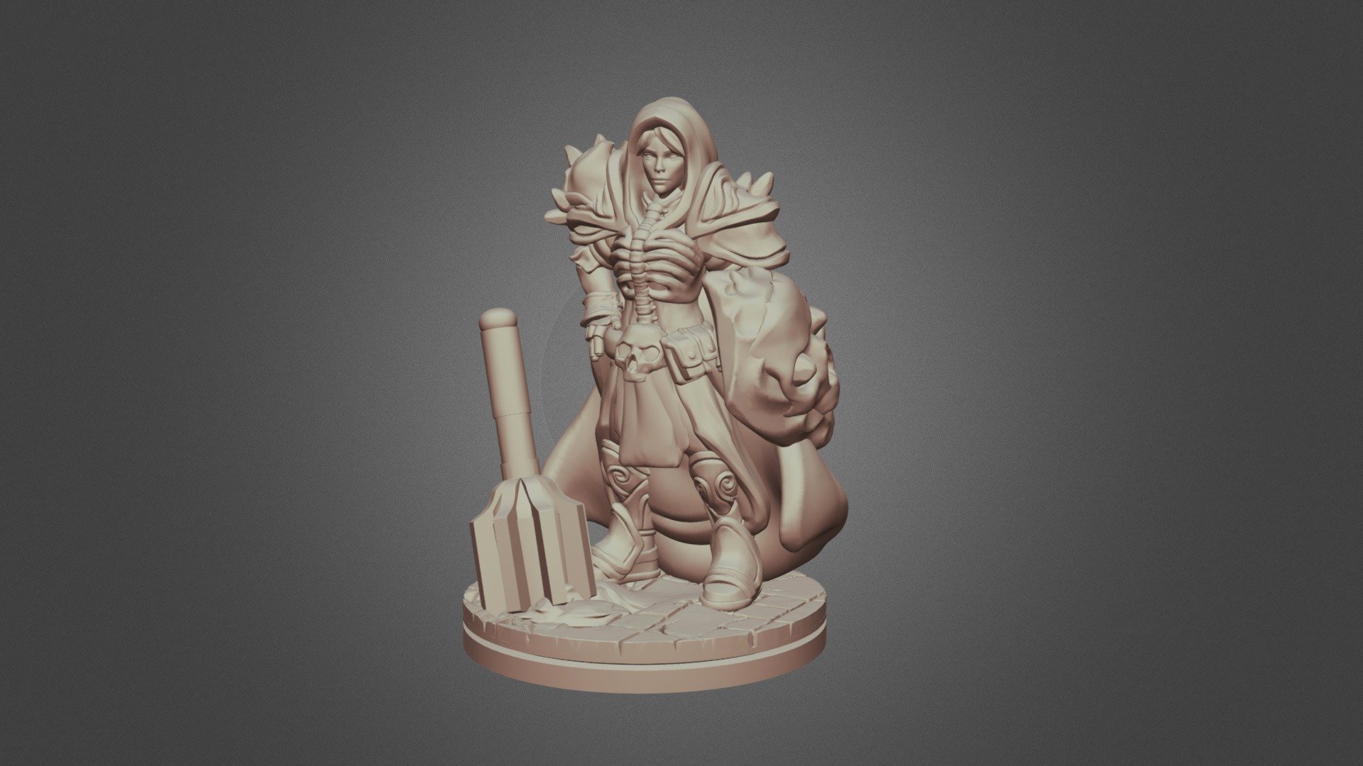 Risa Drow Cleric - D&D Miniature