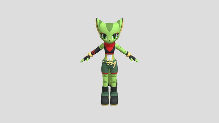 Freedom Planet - Carol 3D Model