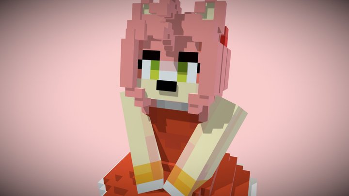 Amy the hedgehog 3D Model