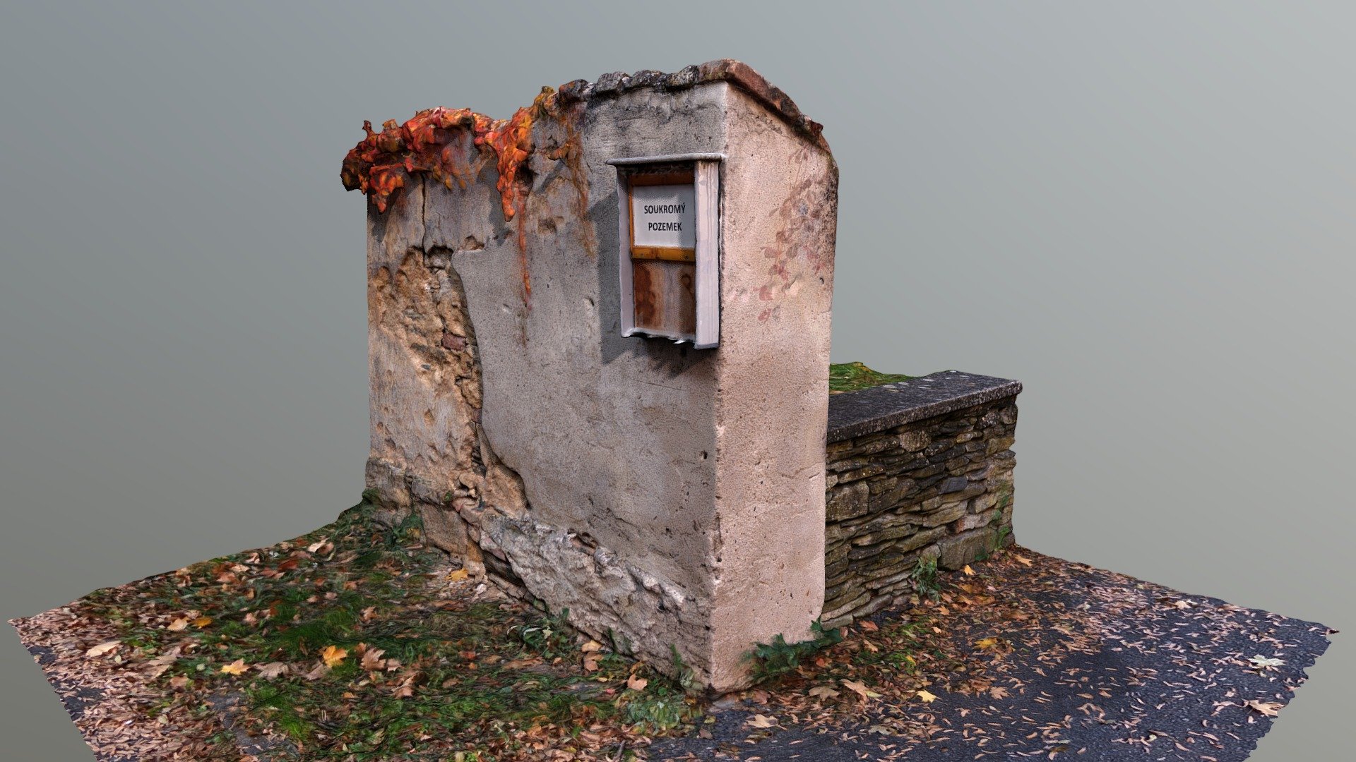 Part of a wall