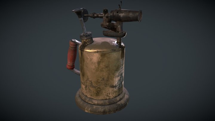 Old Soldering Burner 3D Model