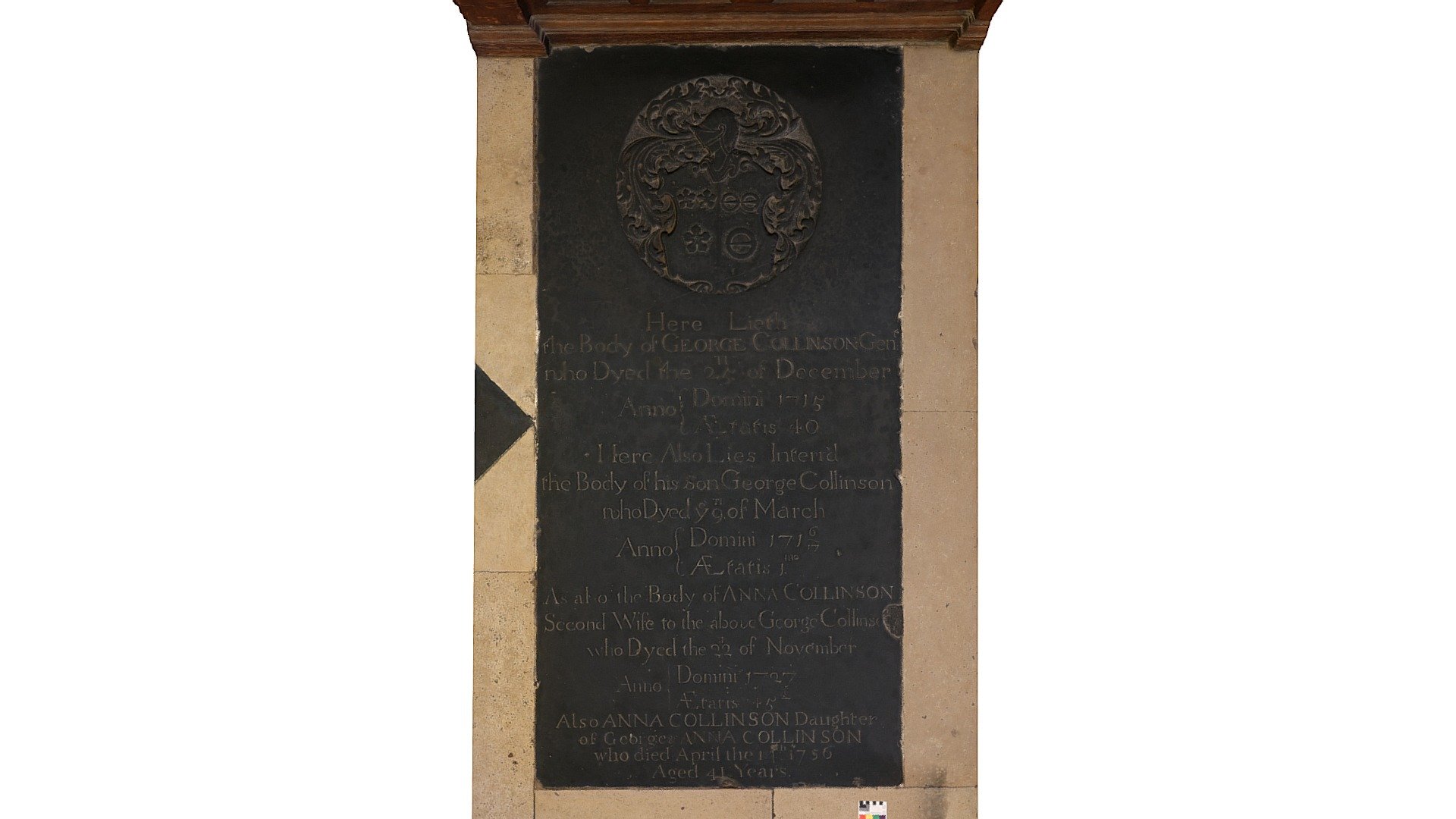 George Collinson ledger - 3D model by Rochester Cathedral ...