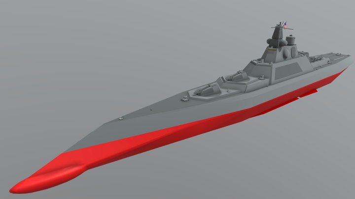 modern frigate ship