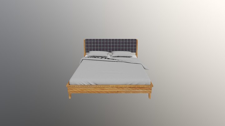 Retro-Bed 3D Model