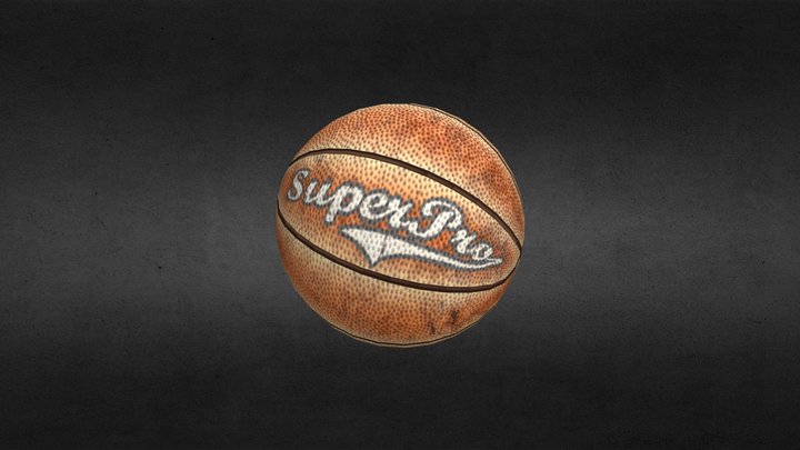 Faded Superpro Basketball 3D Model