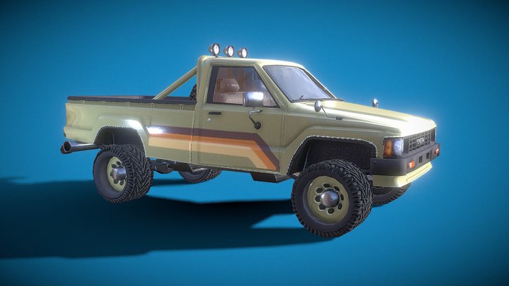 Toyota Hilux 1983 3D Model