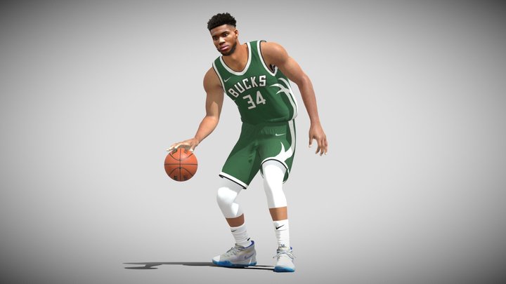 3D Rigged Giannis Antetokounmpo NBA 3D Model