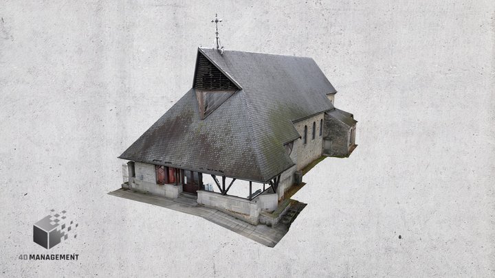 Eglise de Plainevaux 3D Model