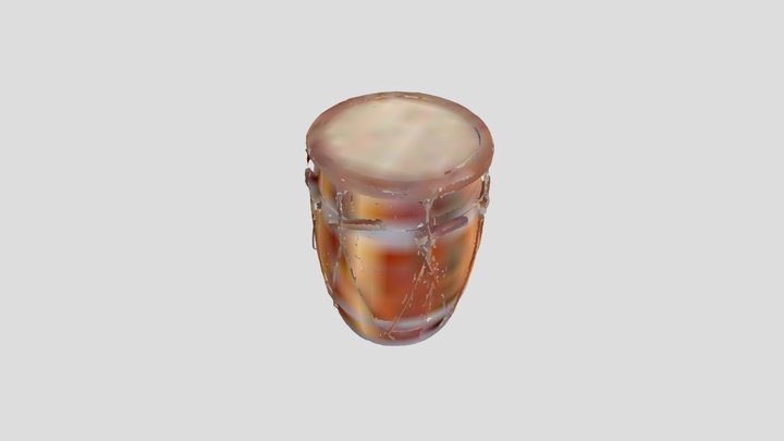 KA - Carribean Drum From Guadeloupe 3D Model