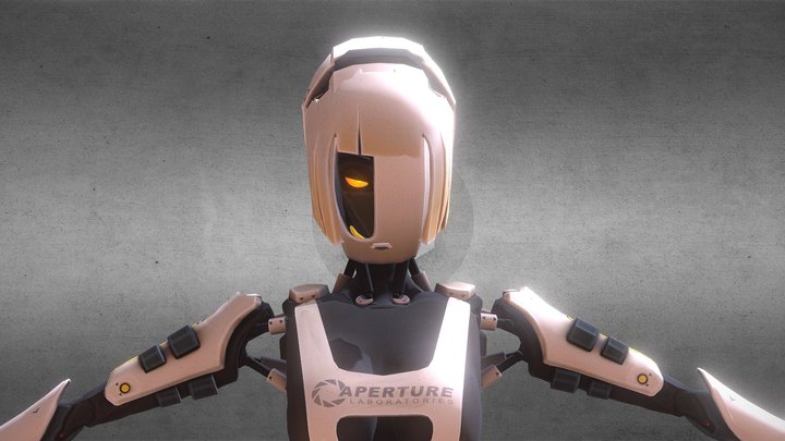 Humanoid GLaDOS 3D Model