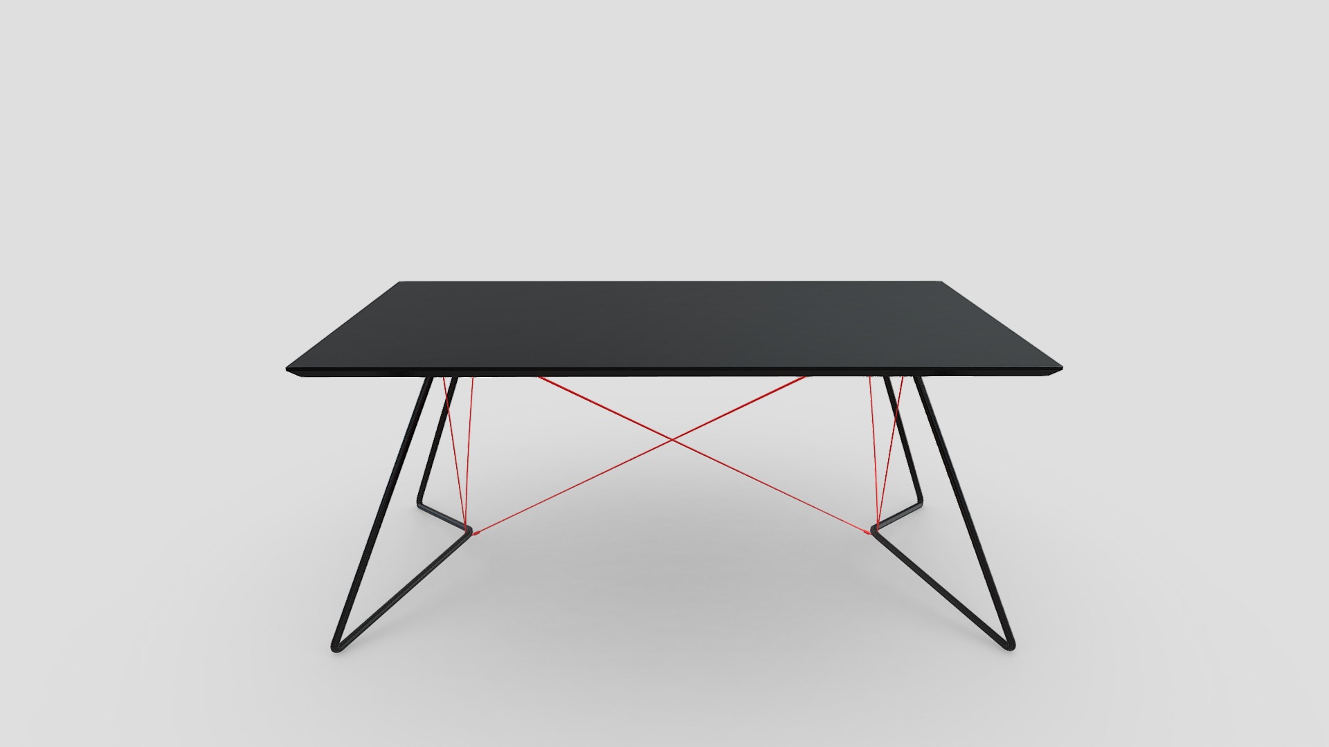 3D model String Table - This is a 3D model of the String Table. The 3D model is about a black table with a red line.