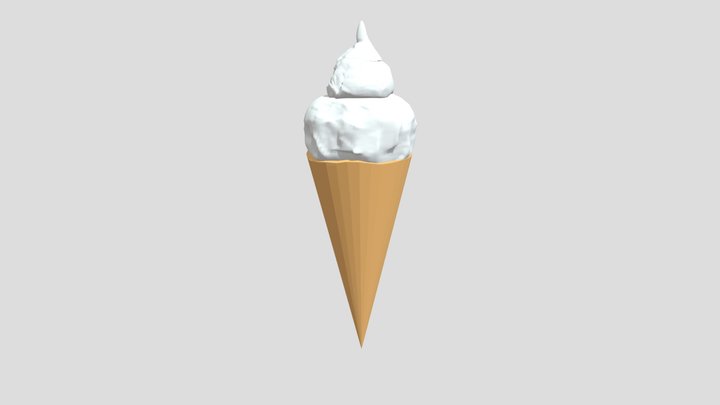Ice-cream Cone 3D Model