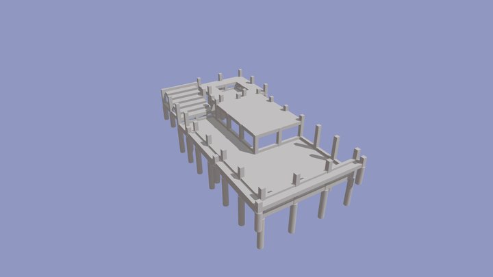 Projeto estrutural - Piscina 3D Model