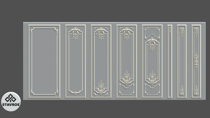 Stavros Versailles Collection Wall Decor 3D Model