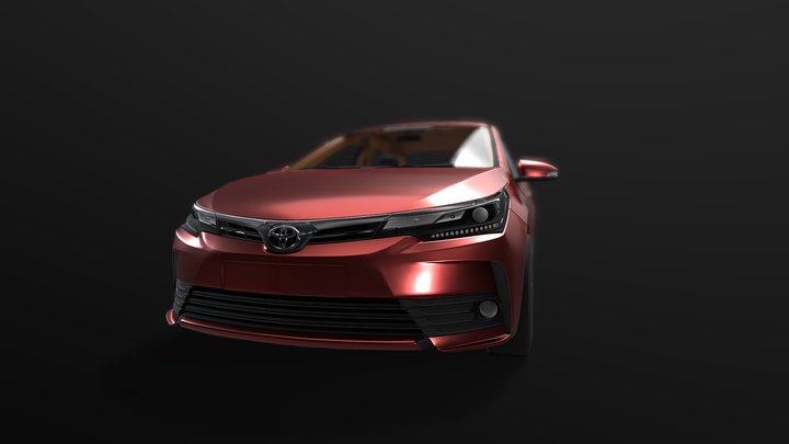 toyota-corolla-e170-2017 3D Model