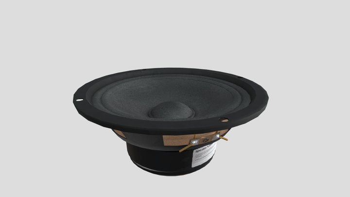 Low Poly Speaker 3D Model