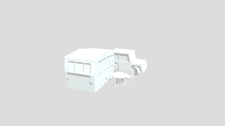 DAE 5 Finished props - Eco House 3D Model