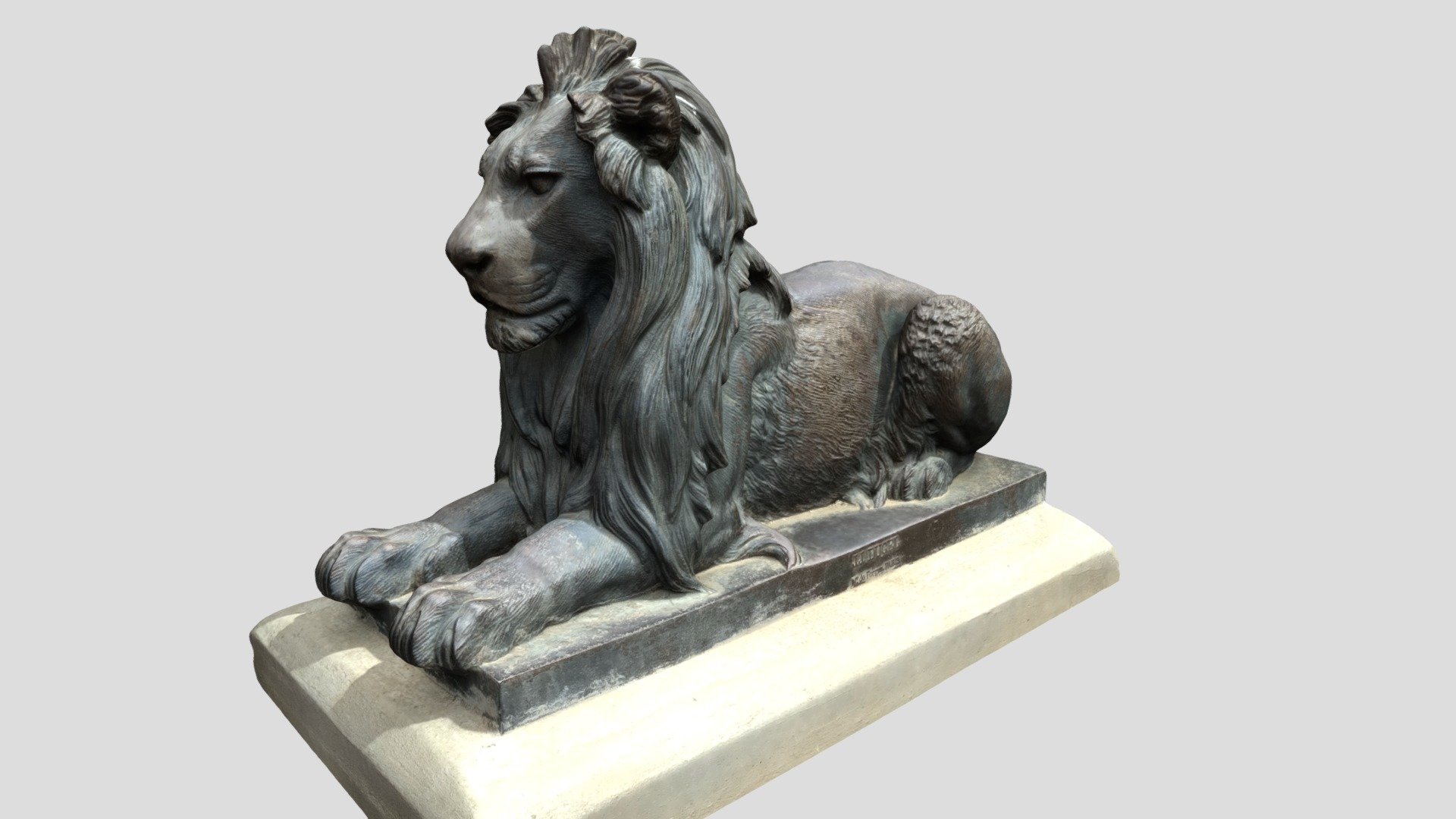 Cast Iron Lion from J.J DUCEL at Palacio Vergara