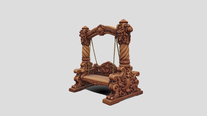 Wood Swing 3d model free