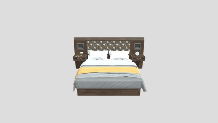 Cama Matrimonial 3D Model