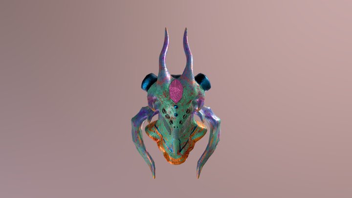 Forst Alien Bust 3D Model