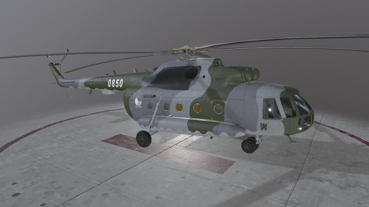 Mi-17 Czech Air Force Static 3D Model