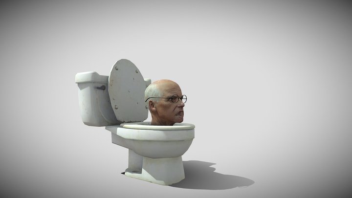 Scientist Toilet Normal 3D Model