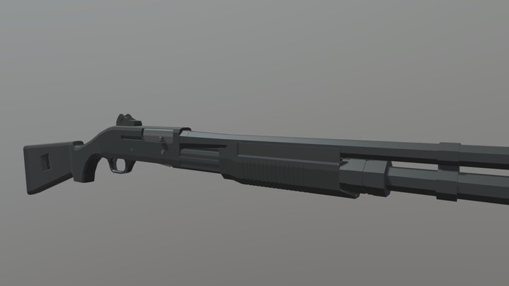 Benelli M3 Super 90 3D Model