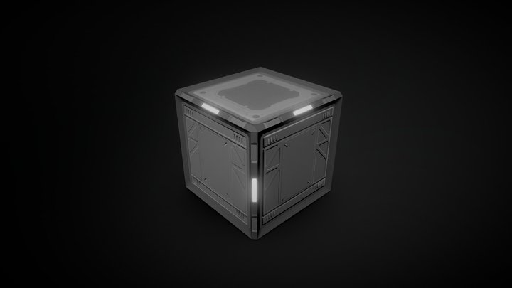 FIJ Texture Cube 3D Model