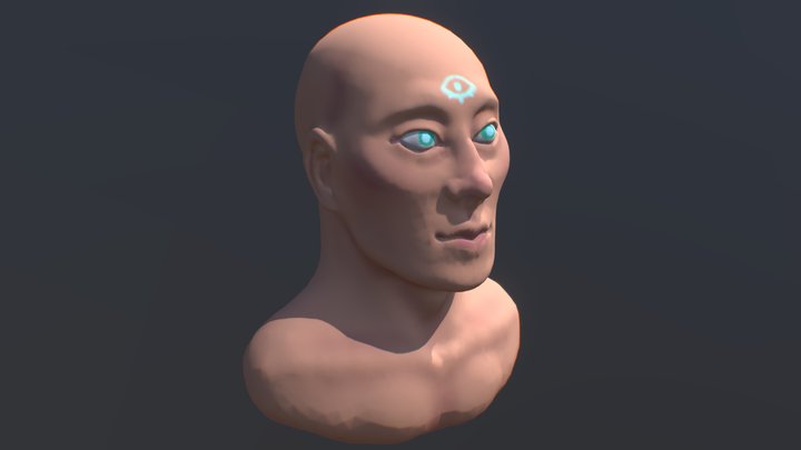 Human head model 3D Model