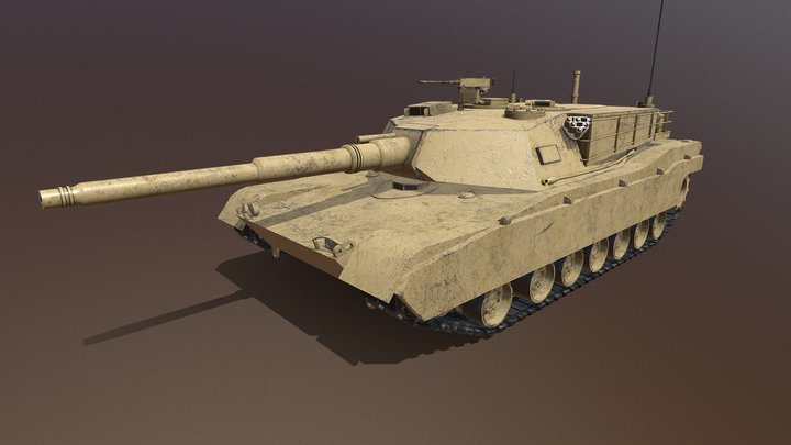 M1A1 Tank 3D Model