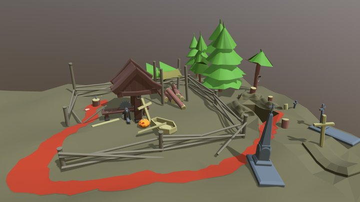 Sawmill Hallowen 3D Model