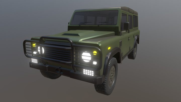 Defender 110 3D Model
