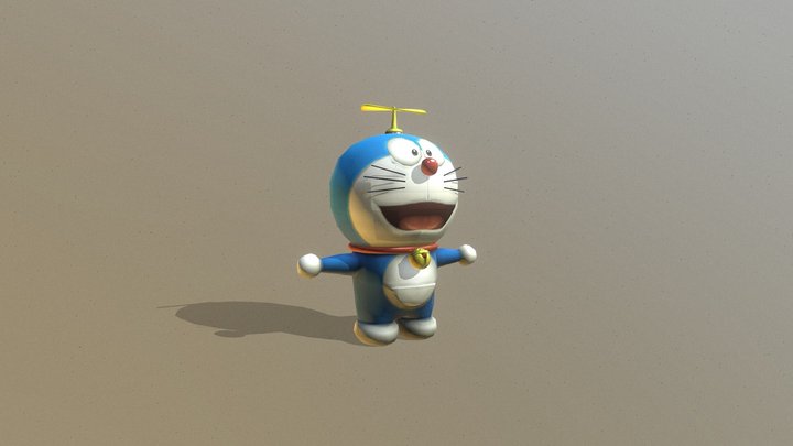 Doremon 3d model LowPoly | ドラえもん3DモデルLowPoly 3D Model