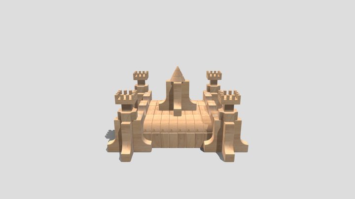 Unit Block Castle 3D Model