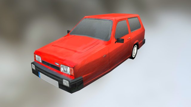 Lowpoly Reliant Robin 3D Model