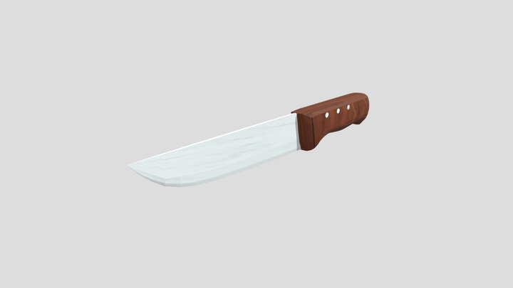 Wooden ceramic knife 3D Model