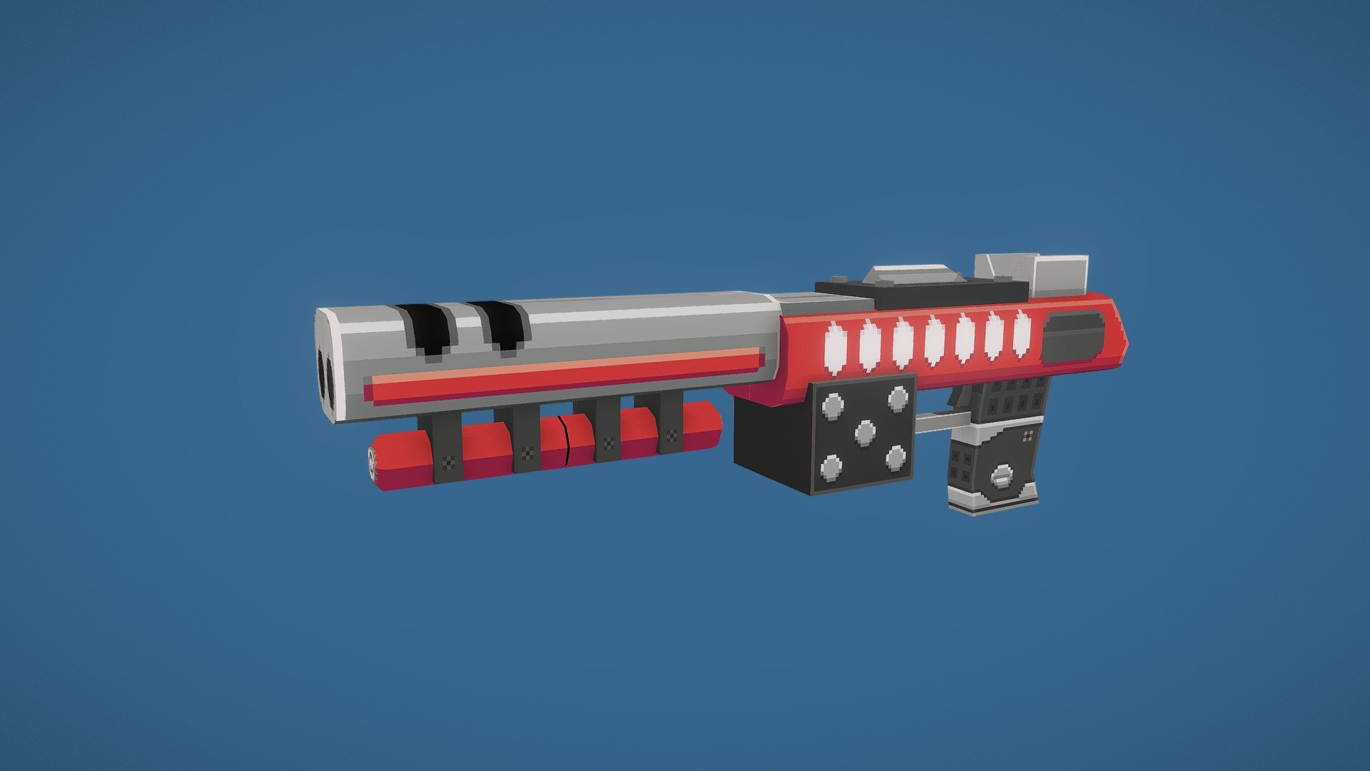 Pixel ShotGun 2 - 3D model by FunkFz [d887e20] - Sketchfab