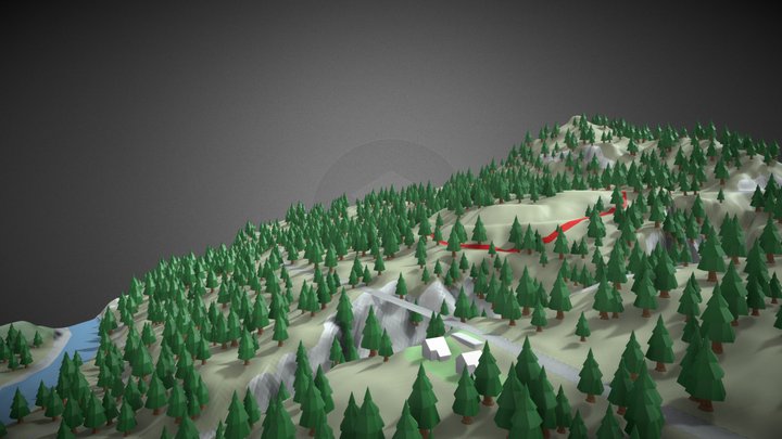 Deponie Punt Nova: Variante 4 3D Model