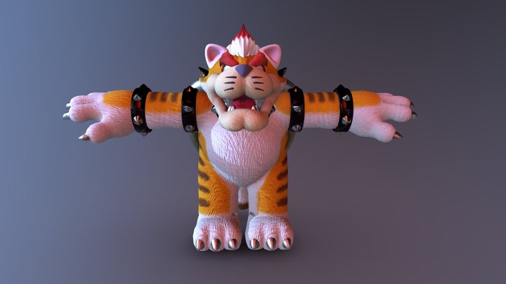 Meowser 3D Model