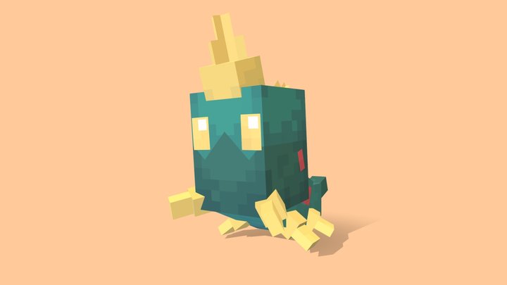 Dracolarv (PokéGems Fakémon) 3D Model