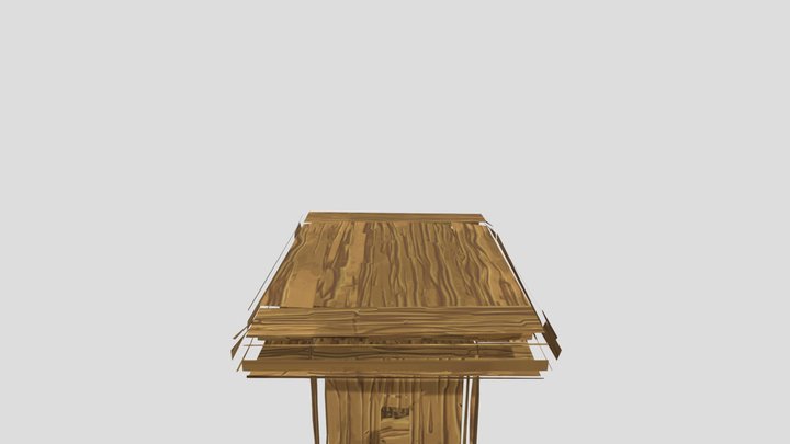 Pixel table fantasy 3D Model