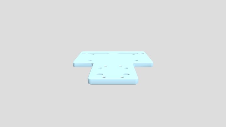 I2R CNC Laser Mount For Opt Lasers Grav 3D Model
