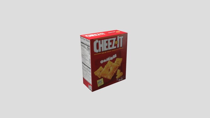 PSX Box of Cheez It Crackers 3D Model