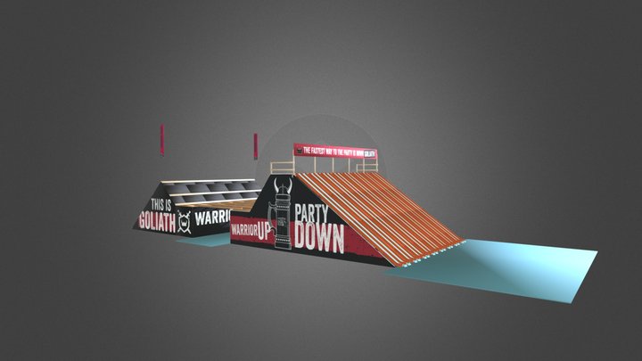 Goliath - Warrior Dash Obstacle Design 3D Model