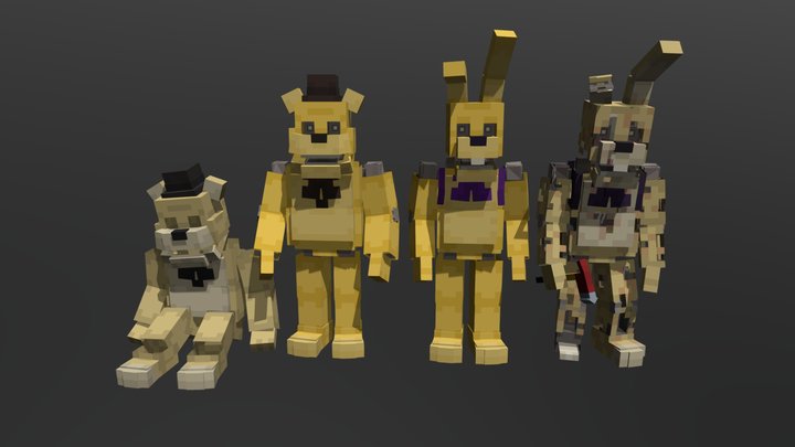 Spring lock/FNAF3 3D Model